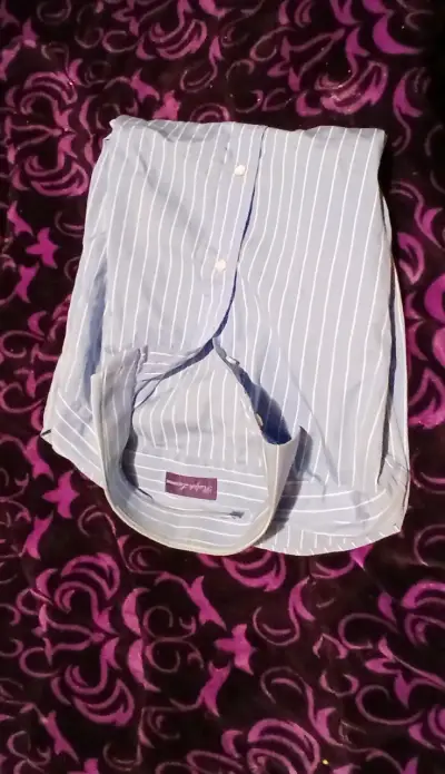 Camisa ralph  purple rayas azul claro para hombre - miniatura 1