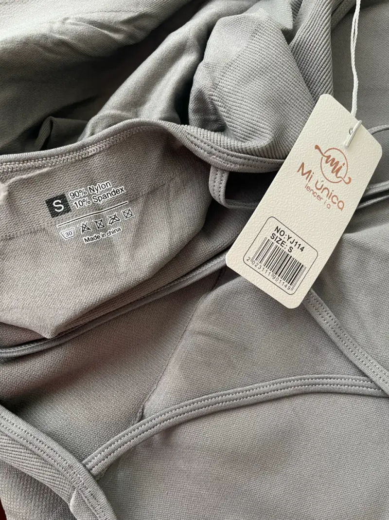 Enterito deportivo gris con espalda descubierta - 6