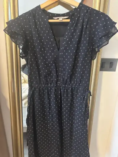 Vestido azul H&M con estampado de puntos - miniatura 1