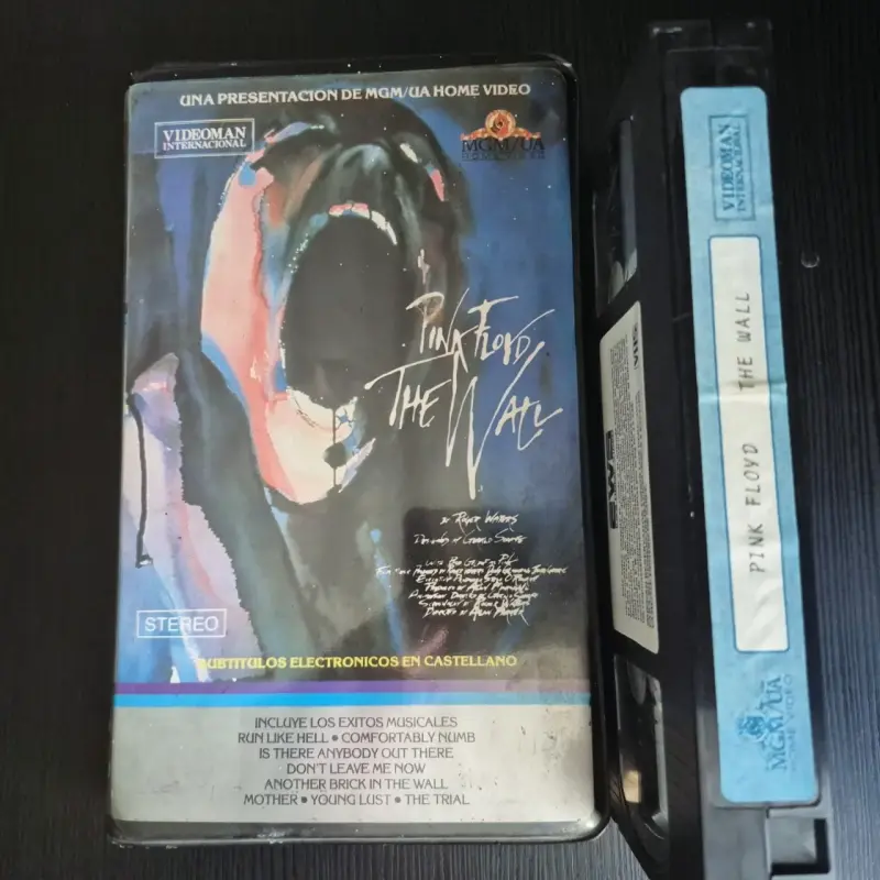 VHS Pink Floyd The Wall subtitulado en castellano