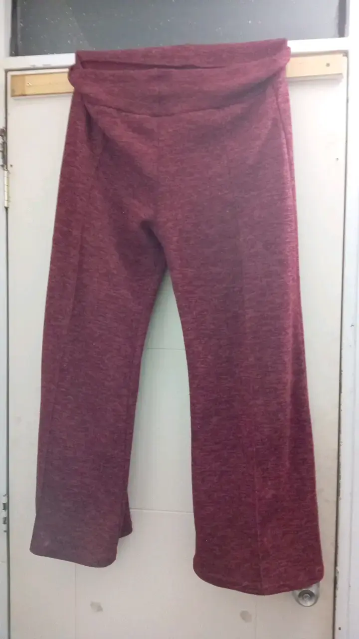 Pantalones Palazzo burdeos para mujer