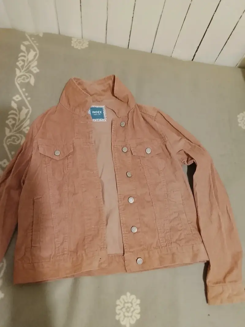 Chaqueta de pana color terracota Index
