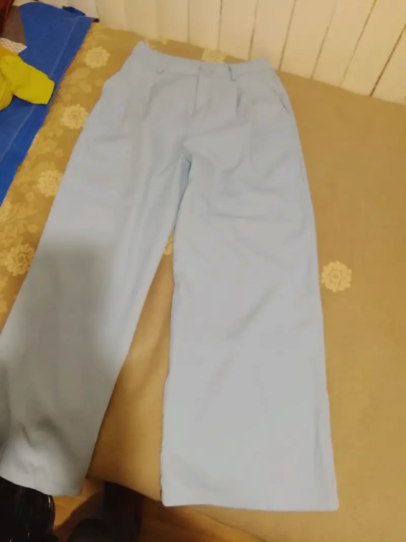 Pantalones de vestir celestes para hombre