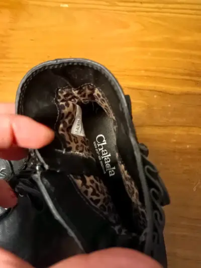 Botines negros 37 de cuero con cierre lateral - miniatura 5