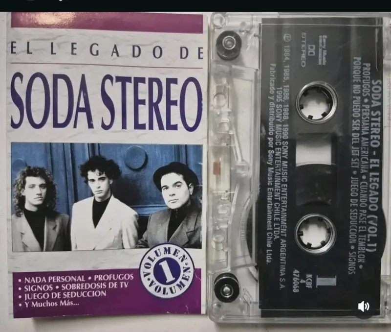 Cassette El Legado de Soda Stereo Volumen 1