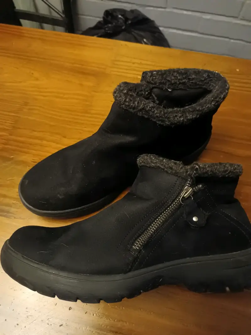 Botines negros 37 con forro de lana - 2