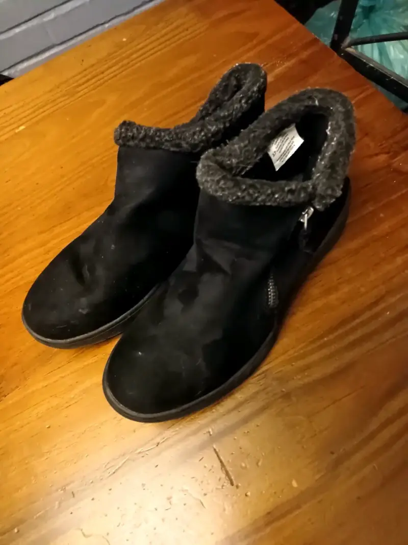 Botines negros 37 con forro de lana - 4