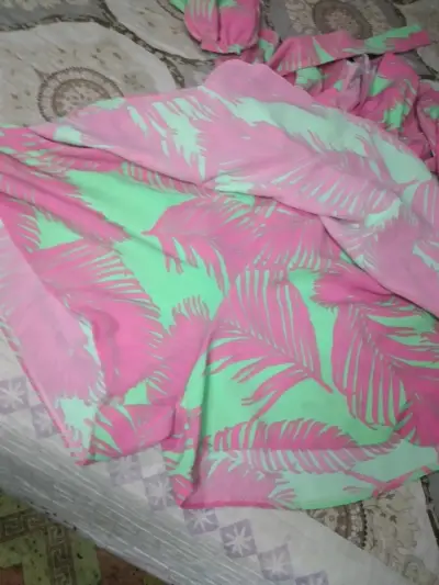 Vestido corto estampado tropical - miniatura 6