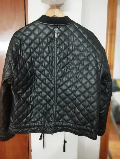 Chaqueta bomber acolchada negra para hombre - miniatura 2