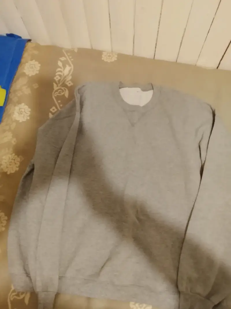 Polerón gris unisex de algodón - 2