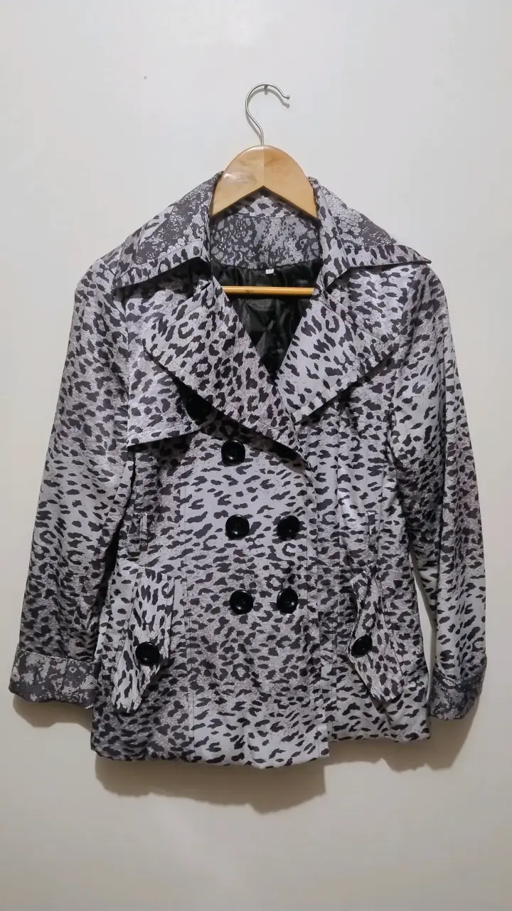 Abrigo estampado animal print mujer - 1