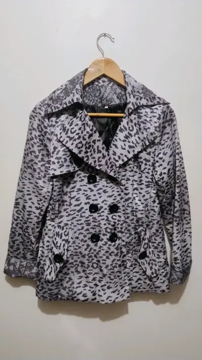Abrigo estampado animal print mujer - miniatura 1
