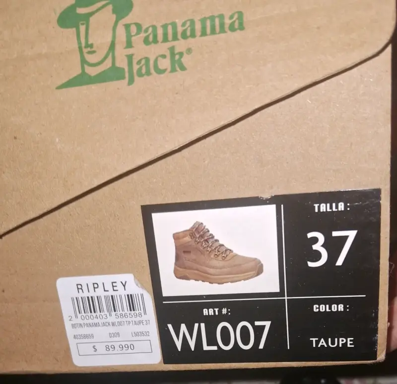 Botines Panama Jack WL007 color taupe talla 37 - 1