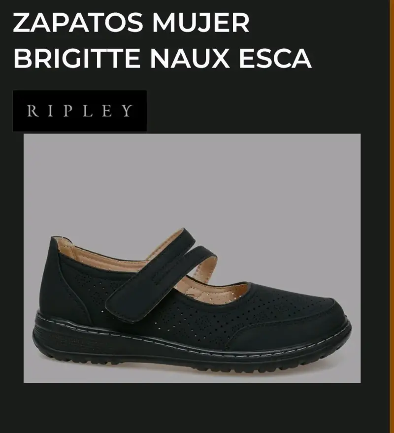 Zapatos mujer Brigitte Naux Esca negros - 1