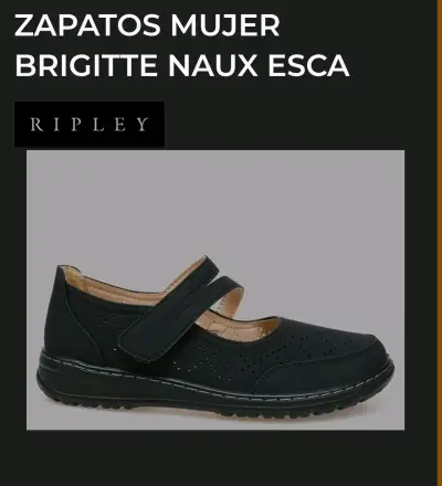 Zapatos mujer Brigitte Naux Esca negros - miniatura 1