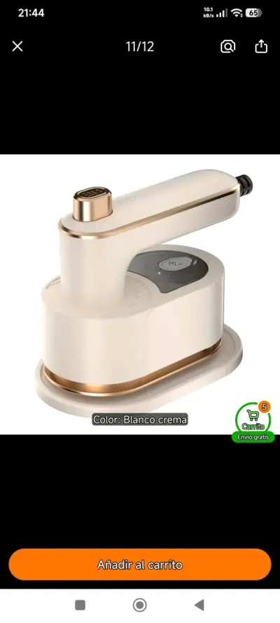 Plancha de vapor portátil blanca 50ml - miniatura 3