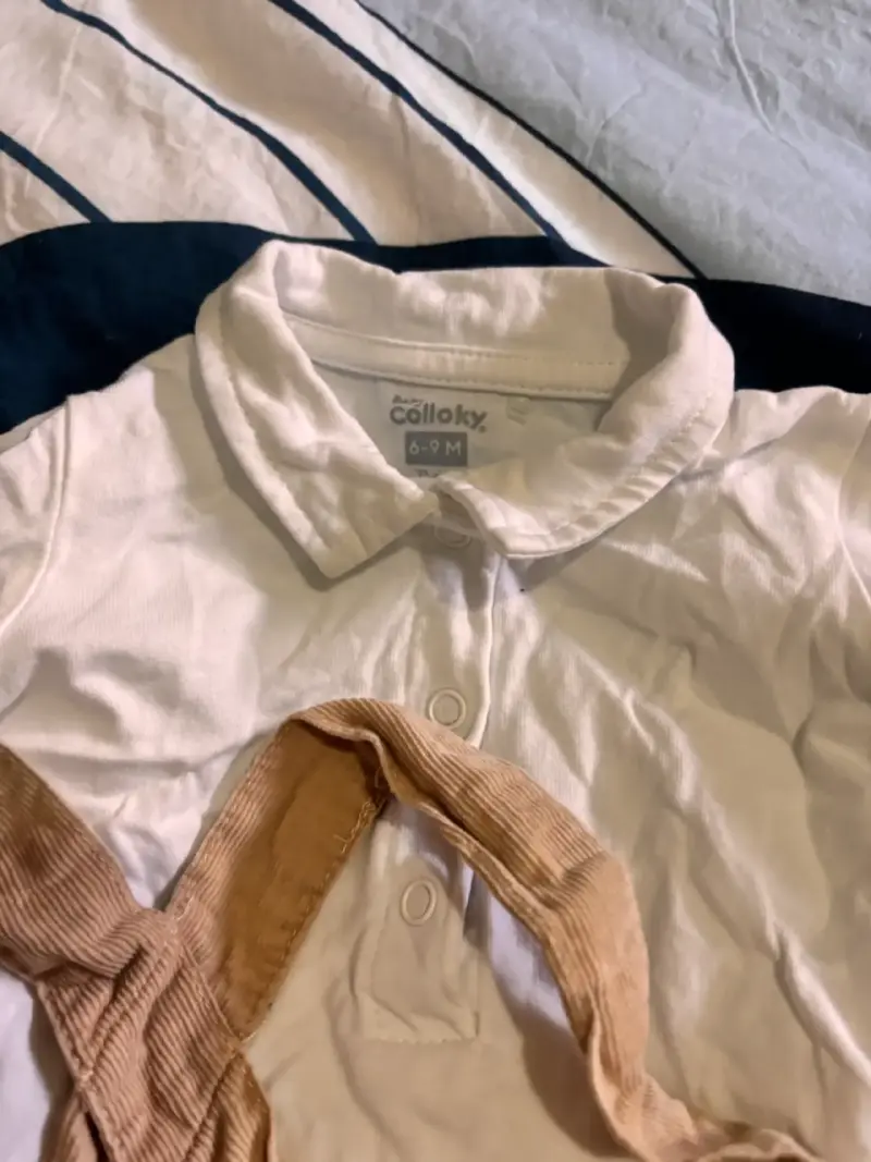 Conjunto infantil bodie y pantalón con tirantes - 2