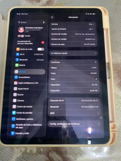 iPad Air 5 azul en buen estado - miniatura 3