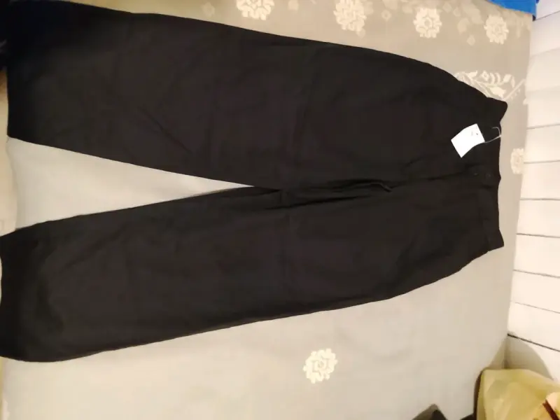 Pantalones negros de vestir para hombre