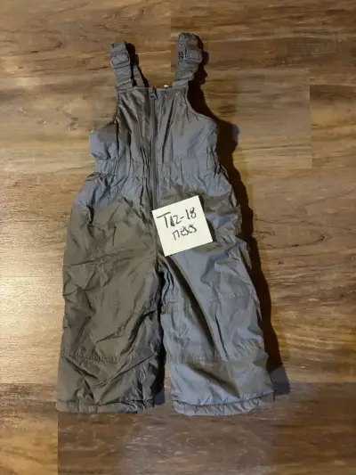 Overol impermeable gris para niños 12-18 meses - miniatura 1