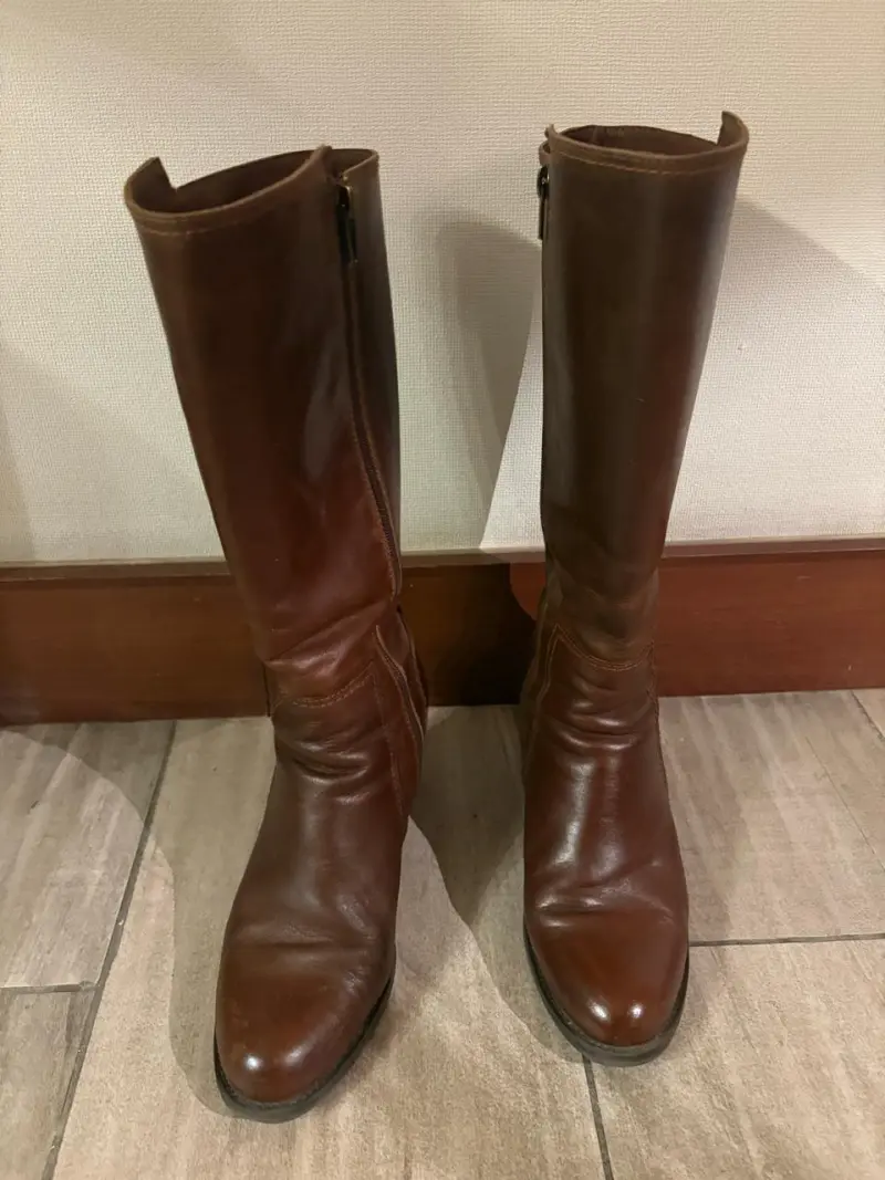 Botas de cuero marrón para mujer Bruno Rossi - 1