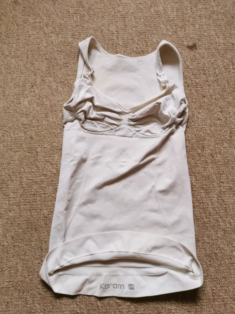 Camiseta Reductora blanca de lactancia Karam M - 1