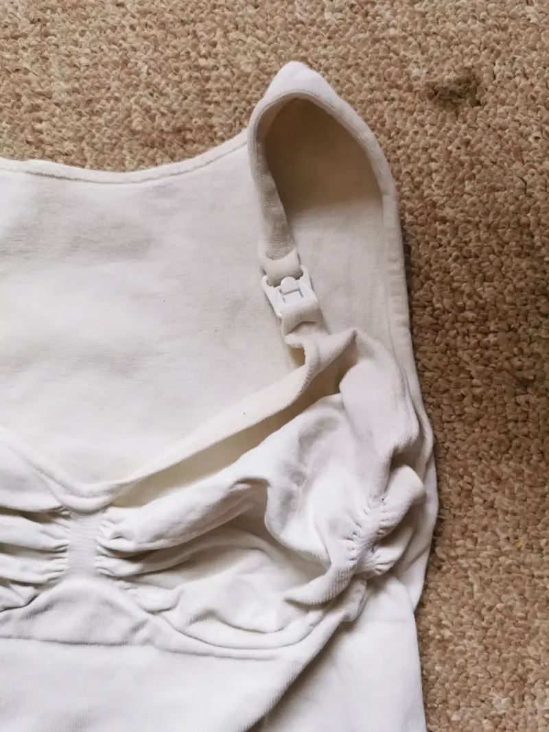 Camiseta Reductora blanca de lactancia Karam M - 2