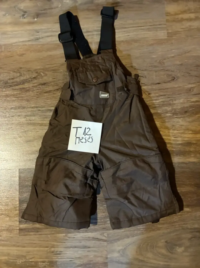 Pantalón de nieve marrón para niño talla 12 - 1