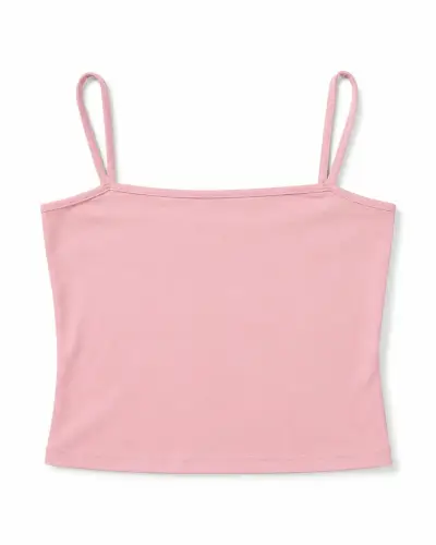 Top de tirantes rosa claro para mujer - miniatura 1