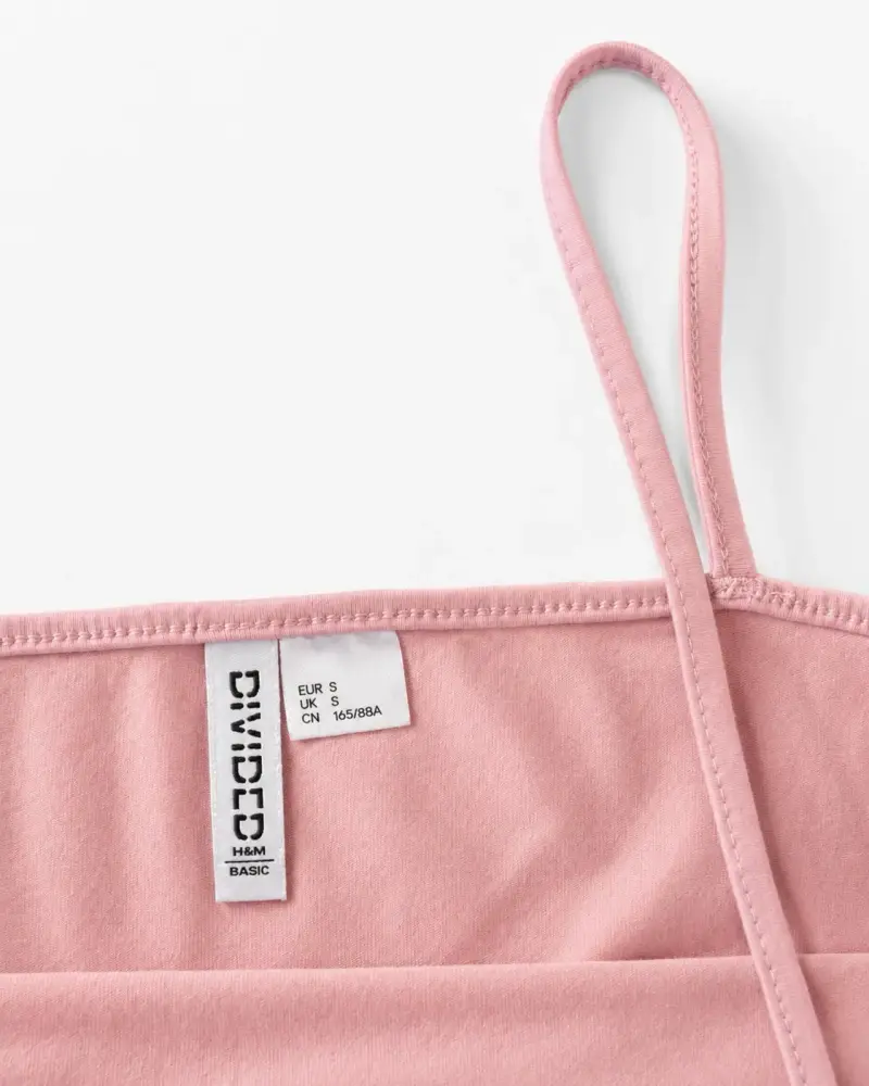 Top de tirantes rosa claro para mujer - 2
