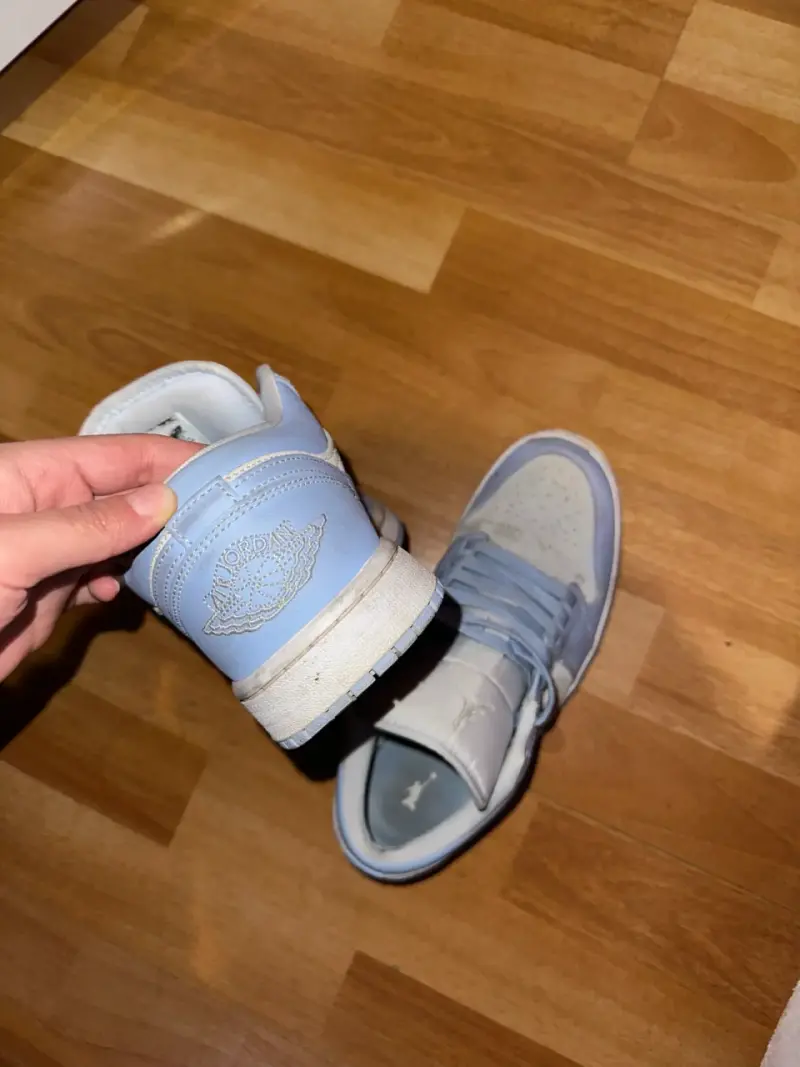 Zapatillas gris y celestes - 3