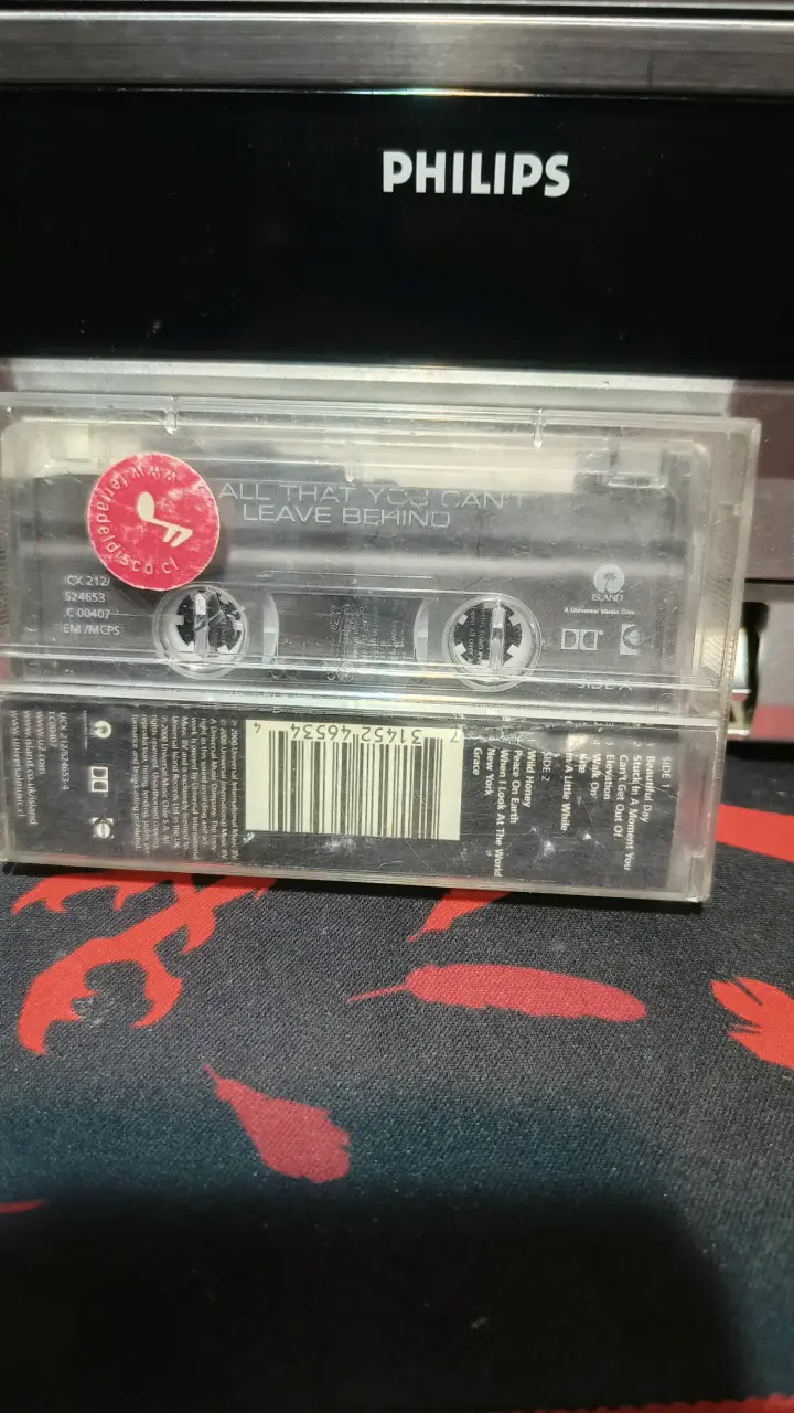 Cassette U2 All That You Can't Leave Behind - 2