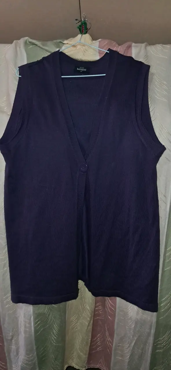 Cardigan negro con mangas estampadas - 5