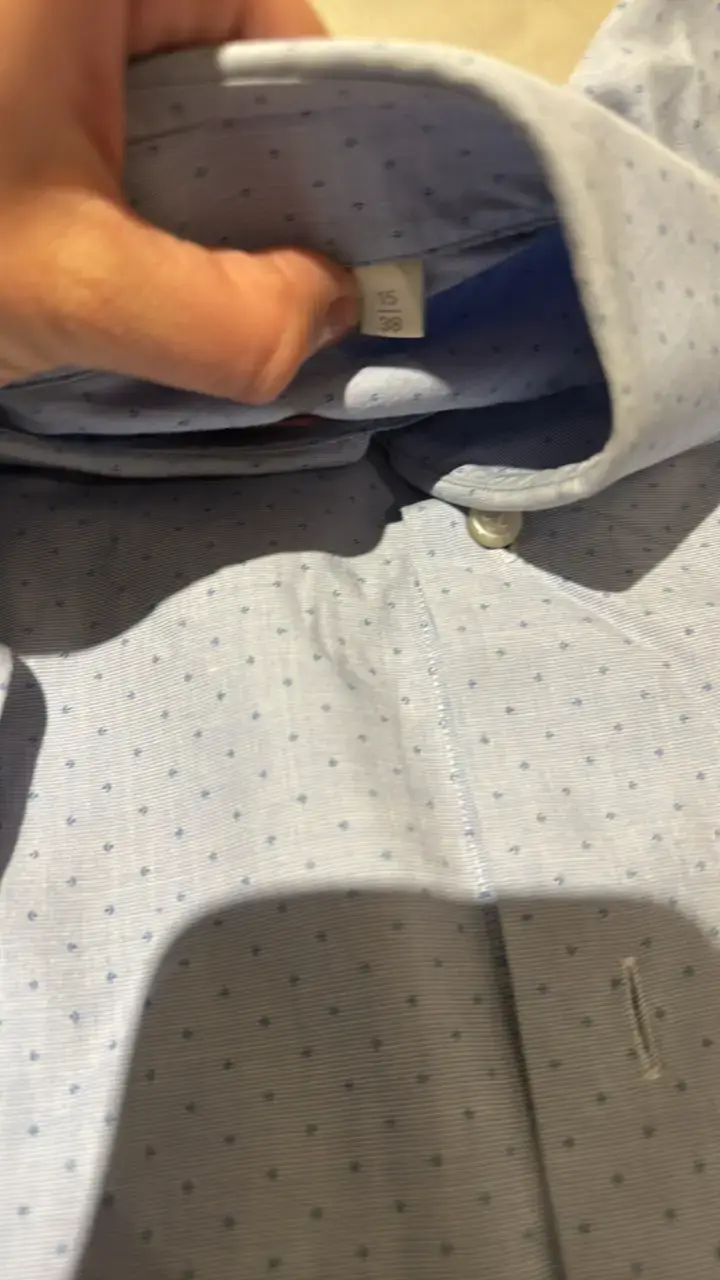 Camisa formal celeste de hombre marca Trial - 3