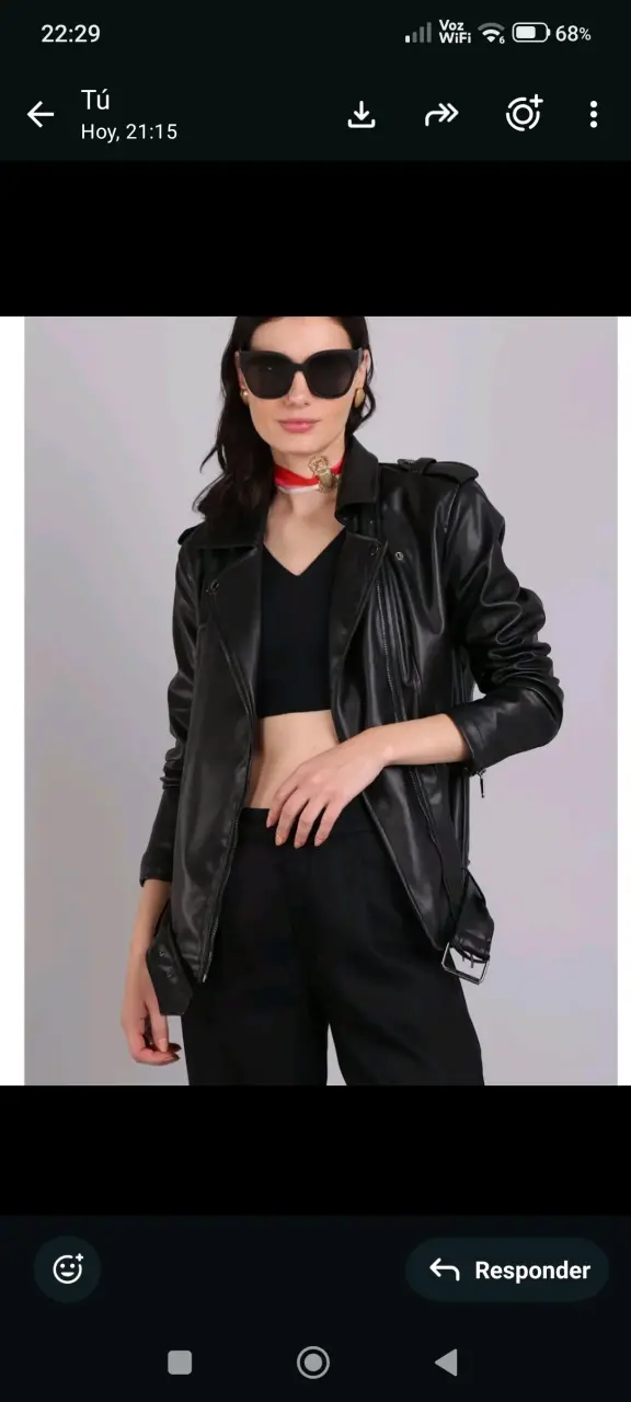 Chaqueta Soviet negra talla XL - 6