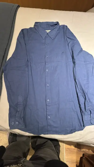 Camisa azul de hombre marca Beagle - miniatura 2