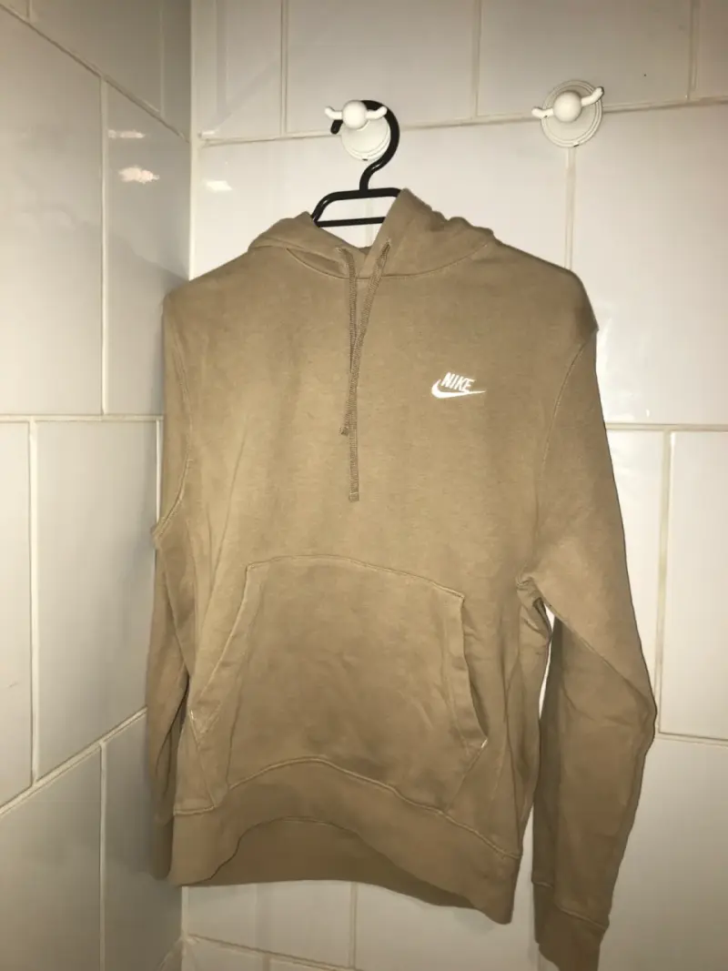 Polerón Nike beige con capucha - 1