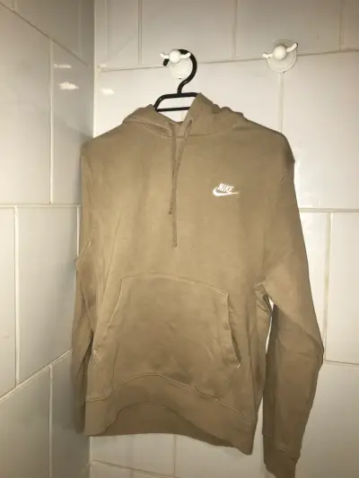Polerón Nike beige con capucha - miniatura 1