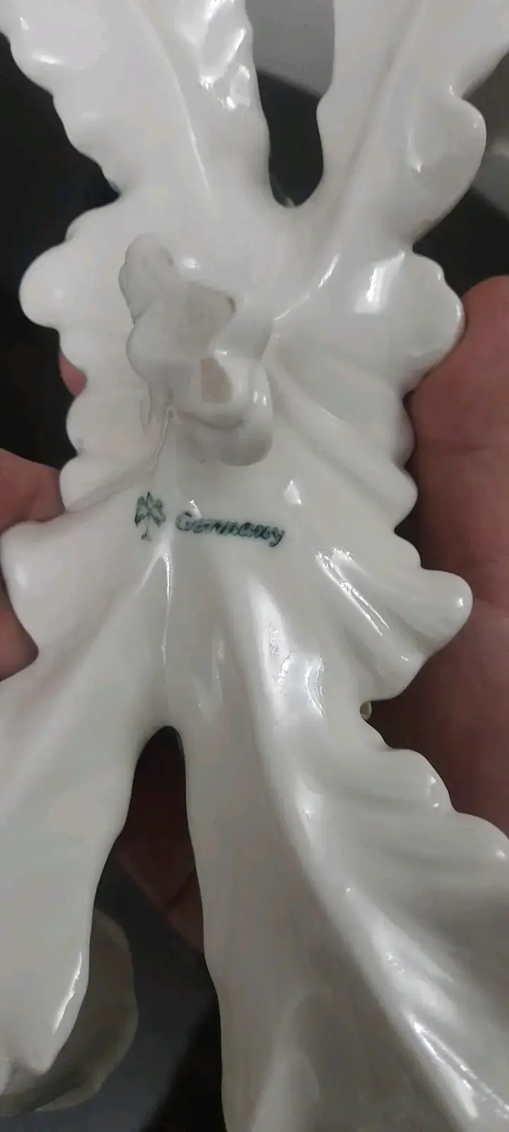 Candelabro de porcelana con flores decorativas - 6