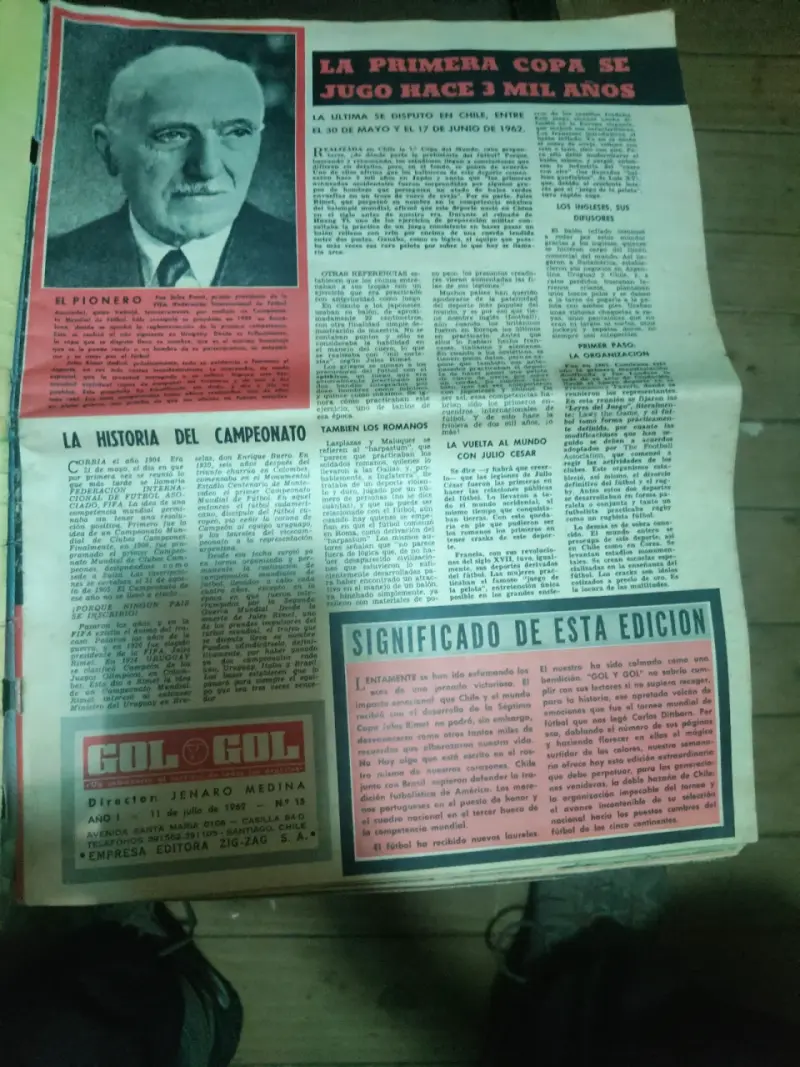 Revista Gol y Gol Edición Extra Mundial 1962 - 6
