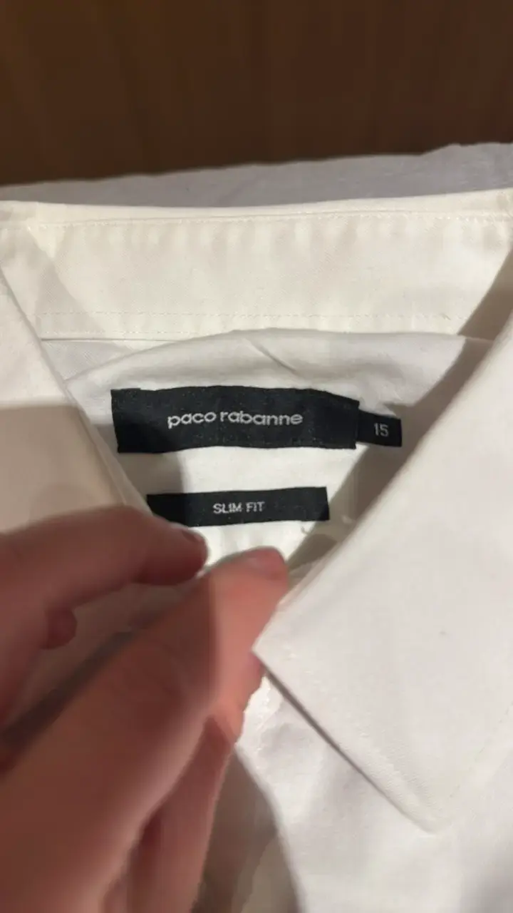Camisa blanca marca Paco Rabanne para hombre - 2