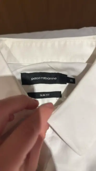 Camisa blanca marca Paco Rabanne para hombre - miniatura 2