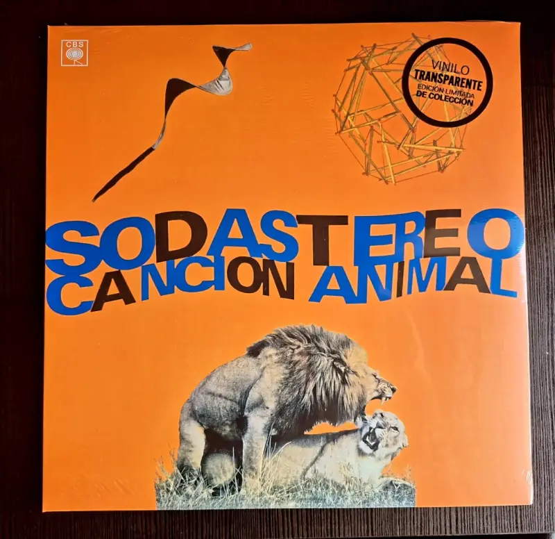 Vinilo transparente Soda Stereo Canción Animal