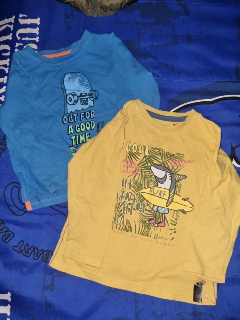 Pack de poleras manga larga para niños
