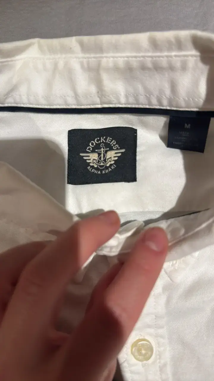 Camisa Dockers blanca de algodón - 3