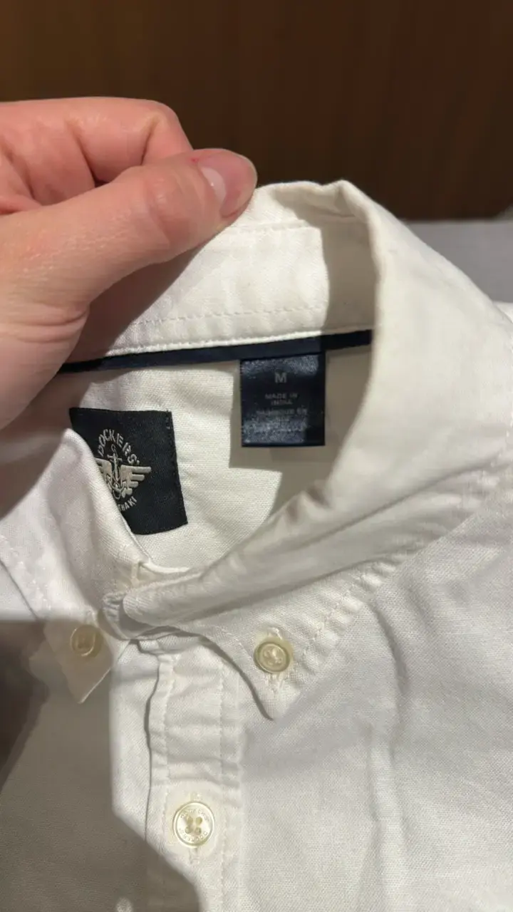 Camisa Dockers blanca de algodón - 4