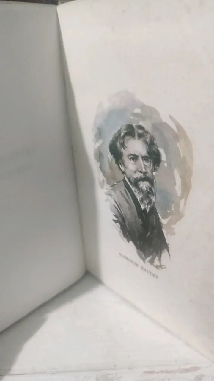 Libro antiguo Daudet en tapa dura roja - 5
