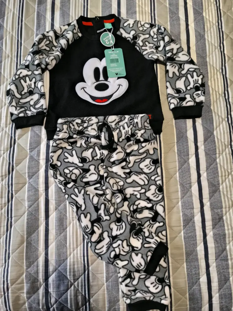 Pijama infantil Mickey Mouse polar