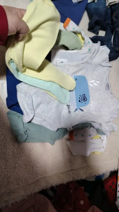 Body de bebé blanco 0-3 meses - miniatura 2