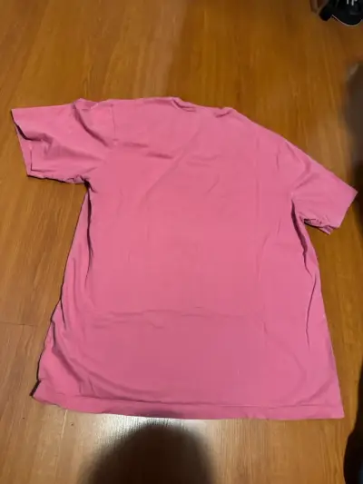 Polera rosa con logo negro adidas - miniatura 2